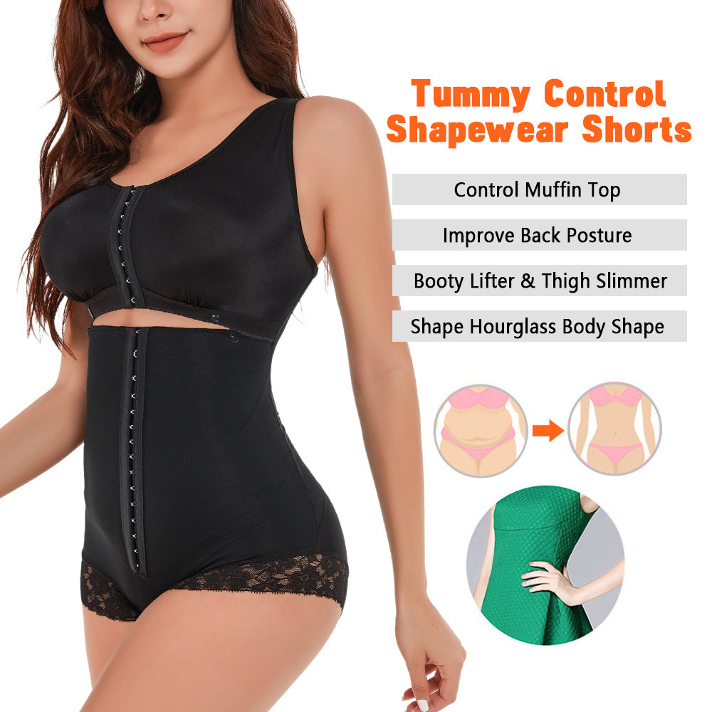 Jumpsuit Women's Belly Contraction Bodybuilding Breasted Corset