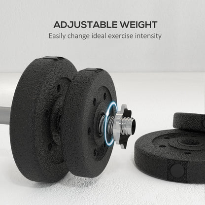 30KG Adjustable Dumbbells Set, Hand Weights Set For Home Gym Weight Lifting Training