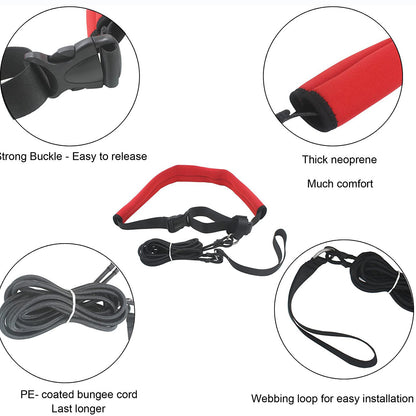 Cross-Border Swimming Resistance Strength Training Equipment Elastic Rope Swimming Training Belt Set Swimming Equipment