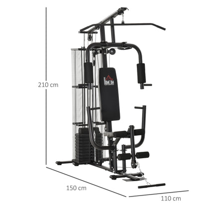 Multifunction Home Gym System Weight Training Exercise Workout Station