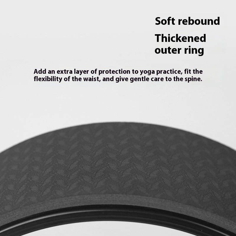 TPE Printing Home Non-slip Bodybuilding Slimming Waterproof Shock Absorption Yoga Wheel