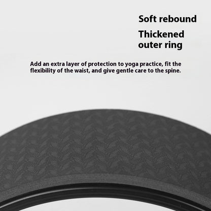 TPE Printing Home Non-slip Bodybuilding Slimming Waterproof Shock Absorption Yoga Wheel
