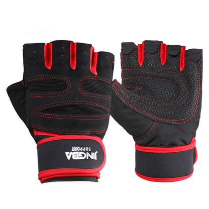 Men's Casual Cycling Outdoor Mountaineering Half Finger Gloves