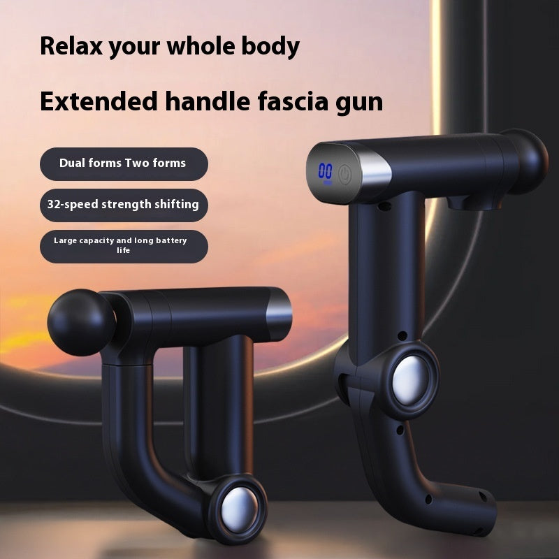 Long Handle Multi-form Massage Gun Electric Long Endurance Massager