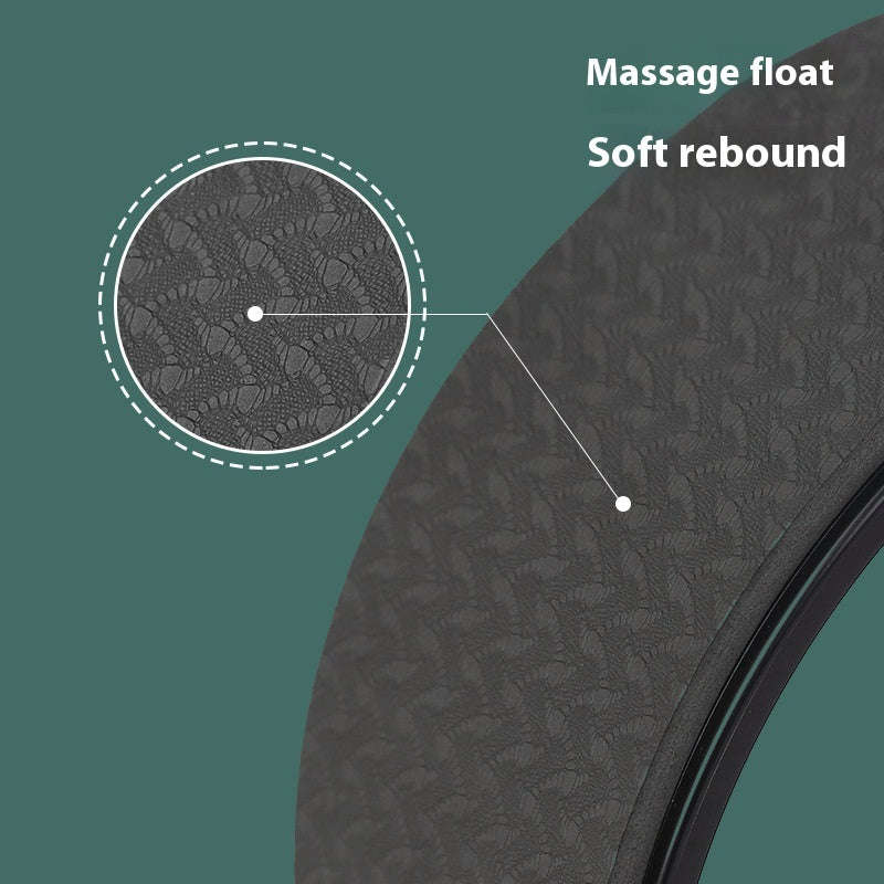 TPE Printing Home Non-slip Bodybuilding Slimming Waterproof Shock Absorption Yoga Wheel