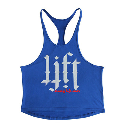 LIFT Men's Fitness Bodybuilding Cotton Camisole Sports Vest